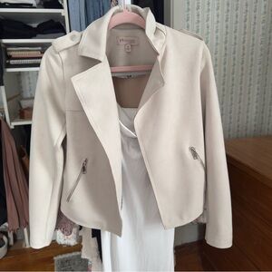 Philosophy Cream Suede Jacket